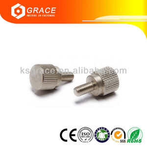 Vít Ngón Cái Có Khía Bán Sỉ Trung Quốc Vít Núm Tùy Chỉnh Màu Đen Kim Loại Nhôm Đồng Thau Vít Ngón Cái Đầu Phẳng Bằng Thép Không Gỉ M6 M3 - Product Image 4