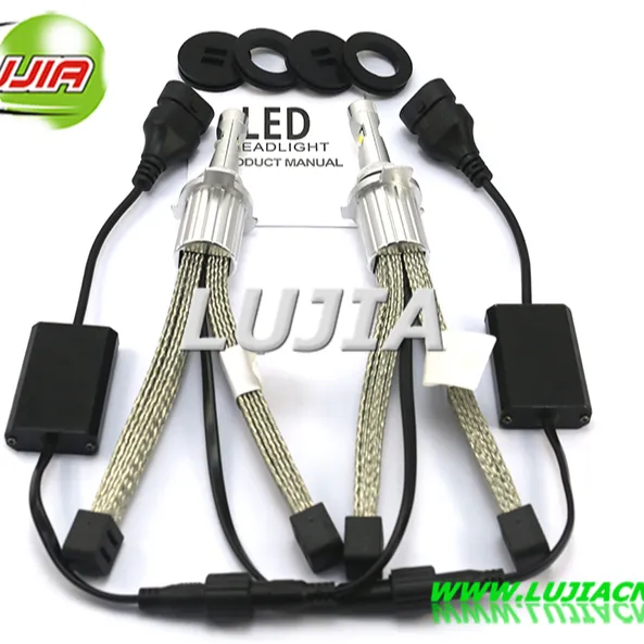 Kit de phares led 4300k, H4, H7, H11, 5000k, 6000K, 40w, XHP50, 9012, h4, D1s, D2s, D3s et D4s