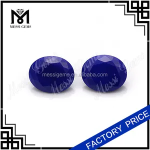 Wuzhou fábrica preços rodada em bruto sintético nano azul lapis lazuli pedra
