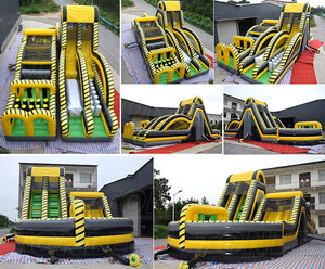 Pista de Obstáculos Inflable Nuclear Toxic Atomic Rush de Tonle en Venta - Product Image 4