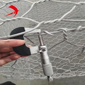 Chile 1.5x1x0.5m mạ kẽm dây sắt gabion lưới đôi hộp gabion xoắn với lỗ lục giác - Product Image 5