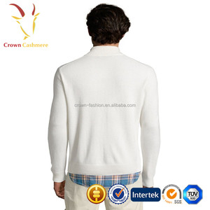 Cashmere Quarter Zip <strong>Turtle</strong> <strong>Neck</strong> <strong>Jumper</strong> Pullover <strong>for</strong> <strong>Men</strong> - Product Image 4