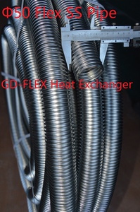 DN32 SUS316L 38 متر المموج الفولاذ المقاوم للصدأ لفائف أنبوب ملحومة/4 ذكر مبادل حراري - Product Image 2