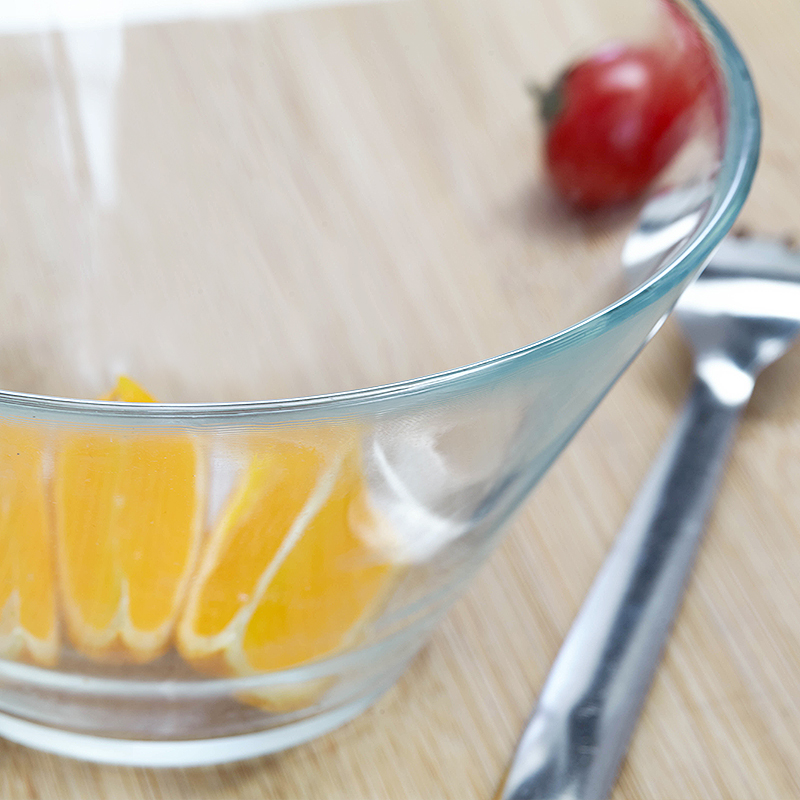 New products large glass salad bowl,Creative glass fruit bowl,microwave dessert glass bowl suits