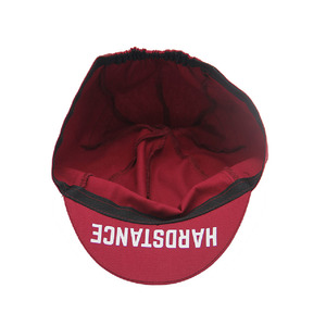 Custom handling black racing cycling cycle caps hats short brim cap printing with elastic back - Product Image 6