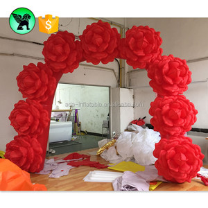 Arco inflável de eventos personalizado, arco de decoração para casamento, flor de rosa, 3m a2666