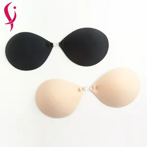 Autoadesivo Del Silicone Del Merletto di Fantasia Del Reggiseno Trasparente Reggiseno In Silicone Invisibile Reggiseno Adesivo