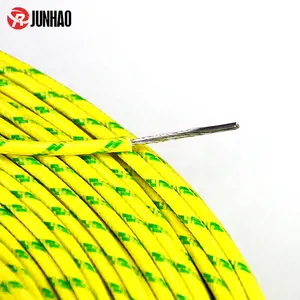 1.5 sqmm 1 Core Tinned Copper Silicone Rubber Fiberglass Braided Cable Lighting Wire 300V