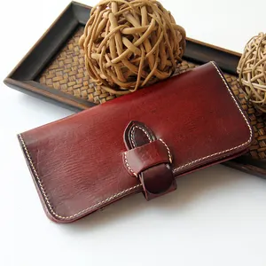 2017 New Hotsale Fashion Custom Creative Genuine Leather Woman Bifold Long Wallet