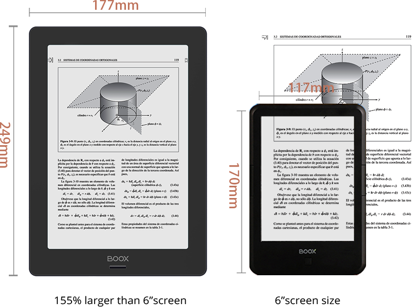 PDF形式のドキュメントに最適な電子ブックリーダー大画面書き込み機能