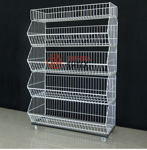 RD kim loại snack Rack hiển thị một mặt cửa hàng lưới kệ với Giỏ dây là viết tắt của siêu thị đồ ăn nhẹ lưu trữ - Product Image 1