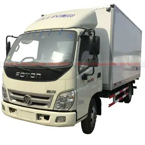 Cheaper Price Foton Refrigerator Truck、Mini Foton冷凍庫Van Truck、103HP PetrolガソリンエンジンFor Sales