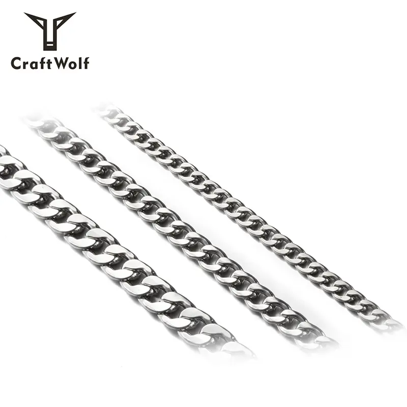 Craft Wolf Fashion Jewellery 2019 316L Stainless Steel Chain Necklace