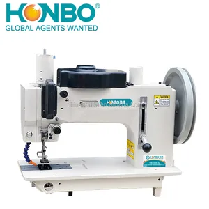 HB-366-D pesado 4 puntos de cama plana zig zag puntada máquina de coser de cuero de máquinas de coser