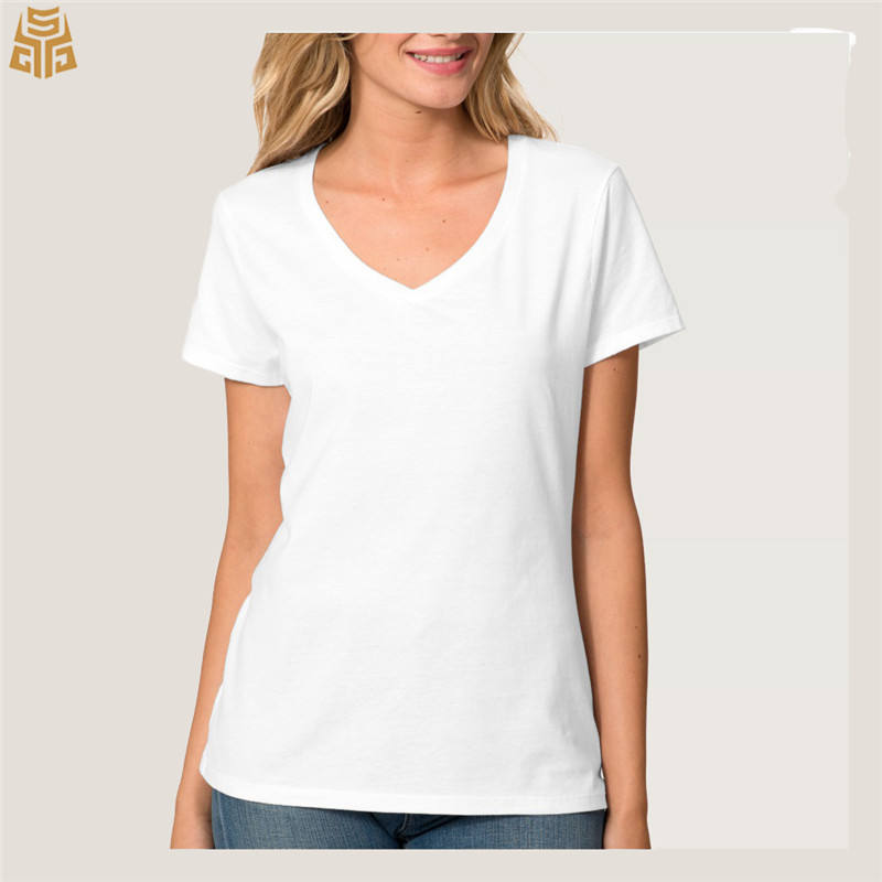 bulk white v neck t shirts