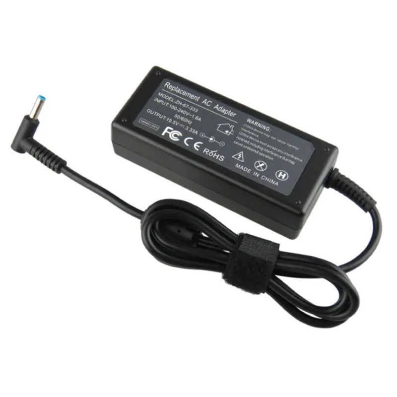 65W Blue Tip Laptop Adapter 19.5V 3.33A Power Supply with 4.5*3.0mm for HP Power Supply