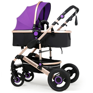 Carro de bebé rosa aluminio tubo con cochecitos de bebé cesta/cómoda de grandes compras para el bebé - Product Image 5