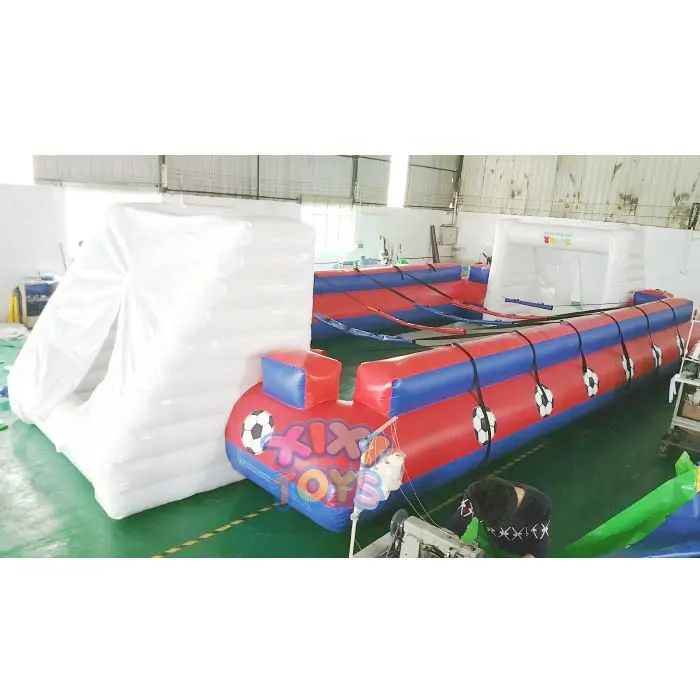 XIXI outdoor soccer arena inflatable human table soap foosball field interactive sport games for carnival party