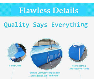 Bestway 56405 Acier Pro Cadre Rectangle Piscine Hors Sol 4.00 m X 2.11 m X 81 cm - Product Image 5