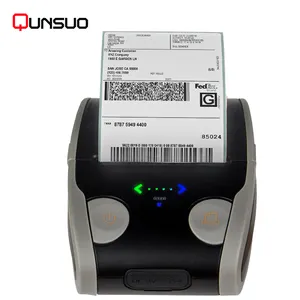 廉价迷你移动手持便携式usb可编程蓝牙热敏打印机，用于1D二维二维码条形码标签和票证