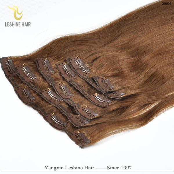 Top Qualité En Gros 100% Remy Clip Dans Extension de Cheveux Humains