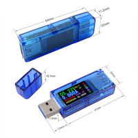 RD AT34 USB 3,0 DC voltaje probador de corriente voltímetro amperímetro Color pantalla LED cargador de batería banco de energía medidor USB