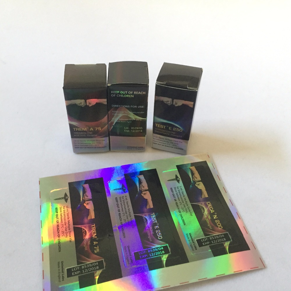 Горячие продажи хорошее качество лазерной эффект клей печати водонепроницаемый 10 мл голограммы этикетке флакона, 10 мл флаконах