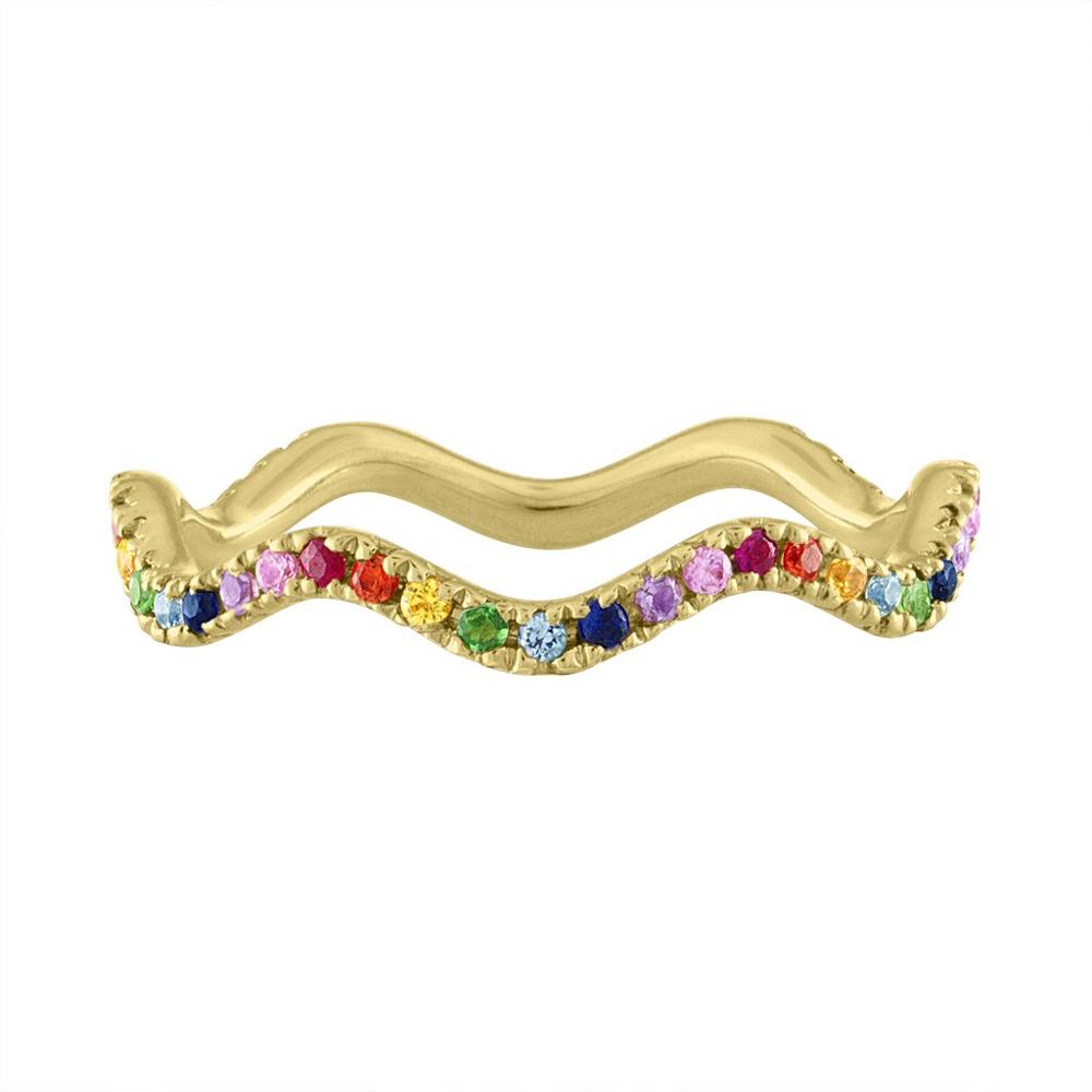 18k gold rainbow