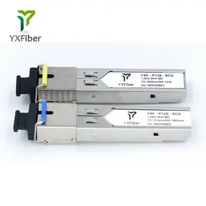 China Oem Fabrikant Glasvezel Apparatuur Sfp 1.25G Bidi 3Km Sc Ddm Smf Optische Module Sfp Transceiver Media Converter Sfp