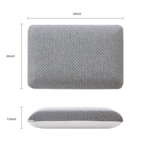 Hypoallergenic antimicrobial infundidas coal FOAM PILLOW's memoir from grass bamboo pillows - Product Image 1