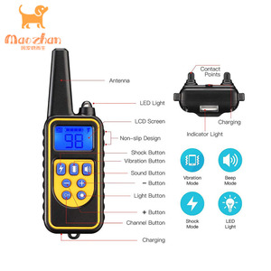Ofertas semanales, pantalla <span class=keywords><strong>LCD</strong></span> grande de choque de 880 yardas para (1/2/3) collares de entrenamiento para perros con control remoto - Product Image 3