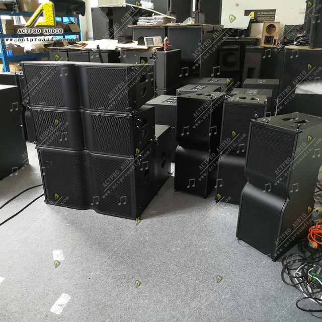 KR210 Brown Birch Plywood Empty Box 10 Inch Line Array Audio Sound System Neodymium Speakers Professional Stage Audio Equipment
