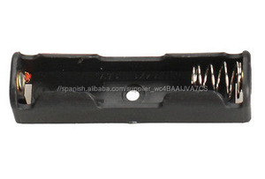 Solo Tamaño AAA (UM-4 * 1) Caja Del Sostenedor Negro Plástico Batería de 1.5 V Caja Con Hilo Conductor - Product Image 4