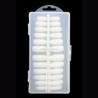 2025 nouveau long ovale faux artificiel naturel plaine noël PVC boîte conception doigt ABS 10 tailles Nadeco ongles
