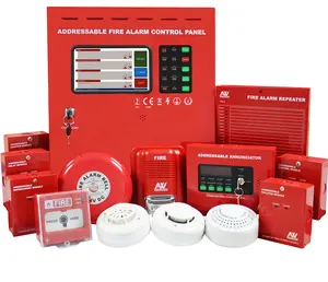EN54 Sistem Fire Alarm Control Panel 1-8 Loop