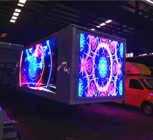 18英尺发光二极管显示卡车车身盒发光二极管广告牌盒安装在卡车上出售给加拿大