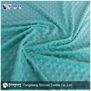 En gros polyester super doux en peluche <span class=keywords><strong>minky</strong></span> dot <span class=keywords><strong>tissu</strong></span> - Product Image 3