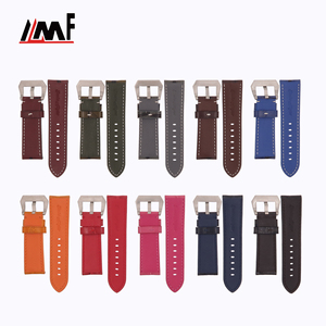 Puntadas más vendidas, correas de muñeca de despliegue multicolor de varios tamaños únicas, correa de reloj de cuero de cocodrilo semi mate - Product Image 2