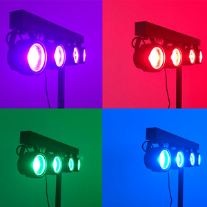 4X30W RGB 3in1 <span class=keywords><strong>COB</strong></span> <span class=keywords><strong>LED</strong></span> Hệ Thống Chiếu Sáng Sàn Nhảy Sân Khấu DJ Di Động Với Giá Đỡ Ba Chân - Product Image 5
