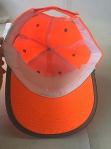 Casquette de baseball orange fluorescent à 6 panneaux, confortable et élégante, en tissu Oxford polyester - Product Image 4