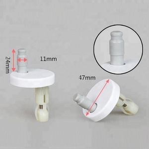 WELLTOP 2 pièces de charnières de siège de toilette de rechange, ensemble de fixations de charnières, vis pour accessoires de toilette, outils de réparation de toilette - Product Image 4