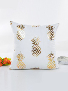غرفة المعيشة وسادة أريكة غطاء رشيقة مذهب البرنز هندسية الأناناس المخدة - Product Image 5