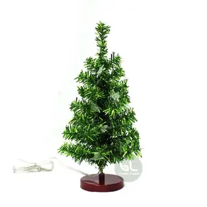 Arbre de noël de table usb mini arbre, arbre artificiel décoratif d'intérieur