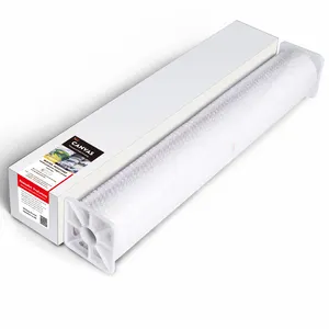 Polyester imperméable blanc extensible rouleau de toile pour la peinture d'art