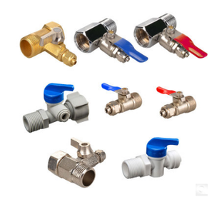 Tee Kugel hahn Wasser Absperr adapter 1/2x1/4 Zoll Wasser reinen Filter Wasserhahn Wasserhahn Anschluss Haus Umkehrosmose schalter - Product Image 2