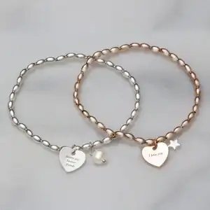 Inspire jóias de aço inoxidável, personalizadas, irmãs são sempre amigos, pulseira gravada nome, letra, jóias, cordas