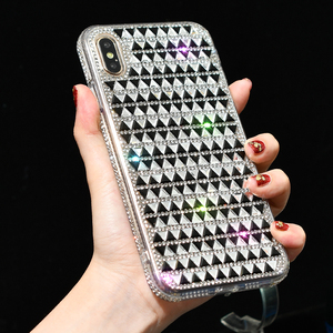 Llena de diamantes patrón de triángulo caso para <span class=keywords><strong>Iphone</strong></span> X XR de la PC + Tpu para <span class=keywords><strong>Iphone</strong></span> <span class=keywords><strong>XS</strong></span>. - Product Image 4