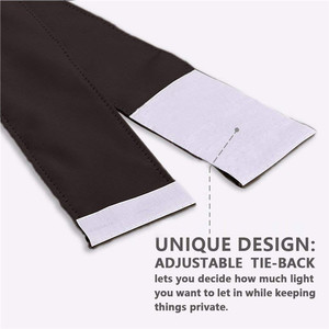 Dairui Chất Lượng Cao Polyester Màu Đen Nhiệt Cách Điện Tùy Chỉnh Kích Thước Cửa Sổ Rèm Cửa Màn Rèm Cửa - Product Image 5