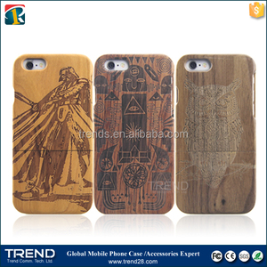 Alibaba express turquie laster bois véritable cas de téléphone pour iphone 6 s plus - Product Image 1