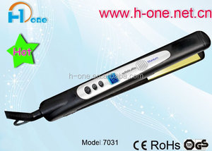 2016 profesional precio de <span class=keywords><strong>vapor</strong></span> de cerámica titanium nano plancha de pelo plana - Product Image 1